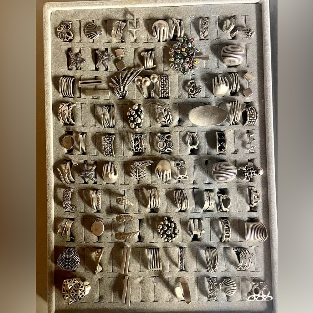 Turkish hand made silver plated rings! New!
